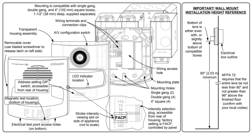 SIMPLEX ADDRESSABLE 49AV-WRF 